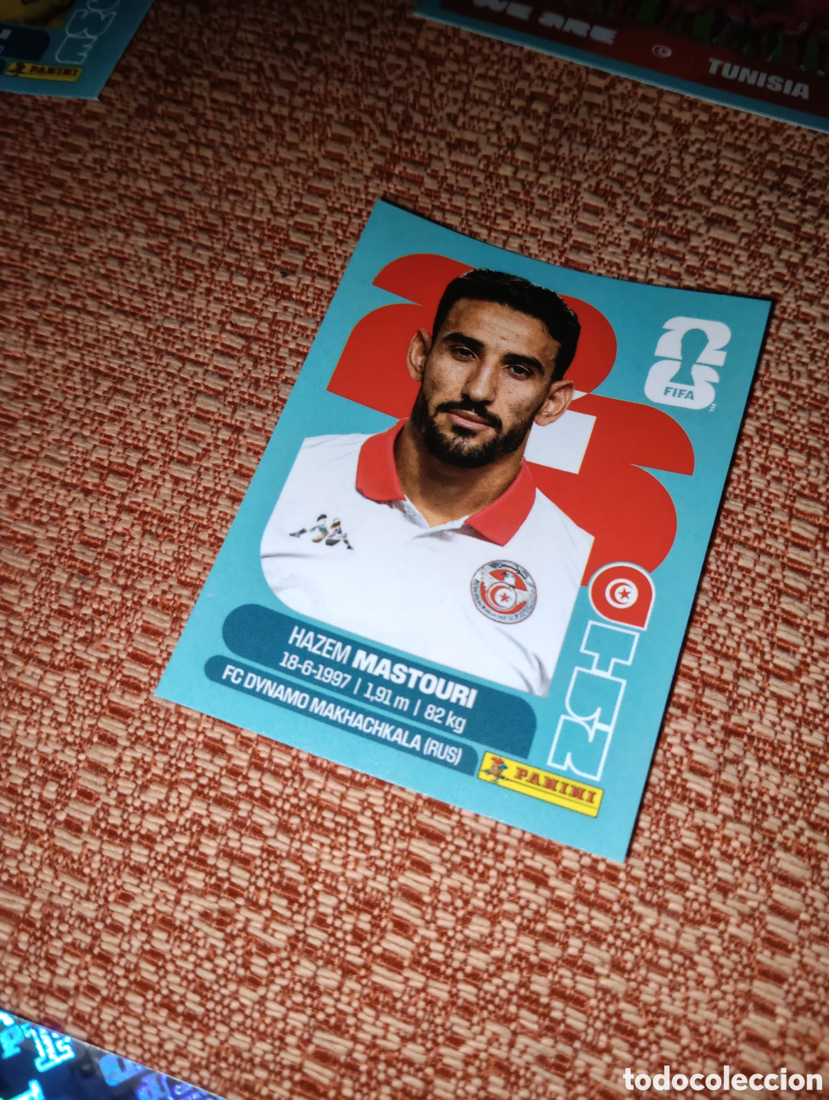Cromos de f&uacute;tbol: CROMO NUMERO 17 MASTOURI TUNEZ. MUNDIAL 2026. PANINI.
