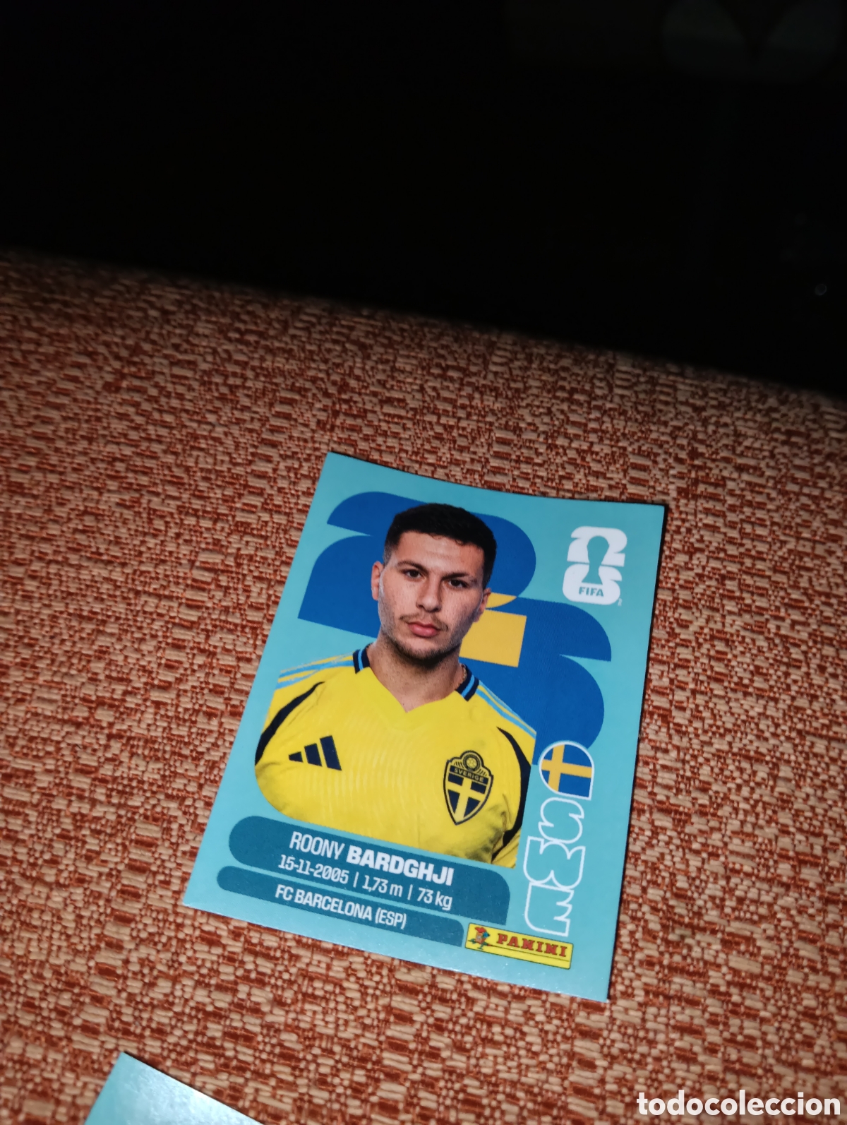 Cromos de f&uacute;tbol: CROMO NUMERO 16 BARDGHJI SUECIA. MUNDIAL 2026. PANINI.