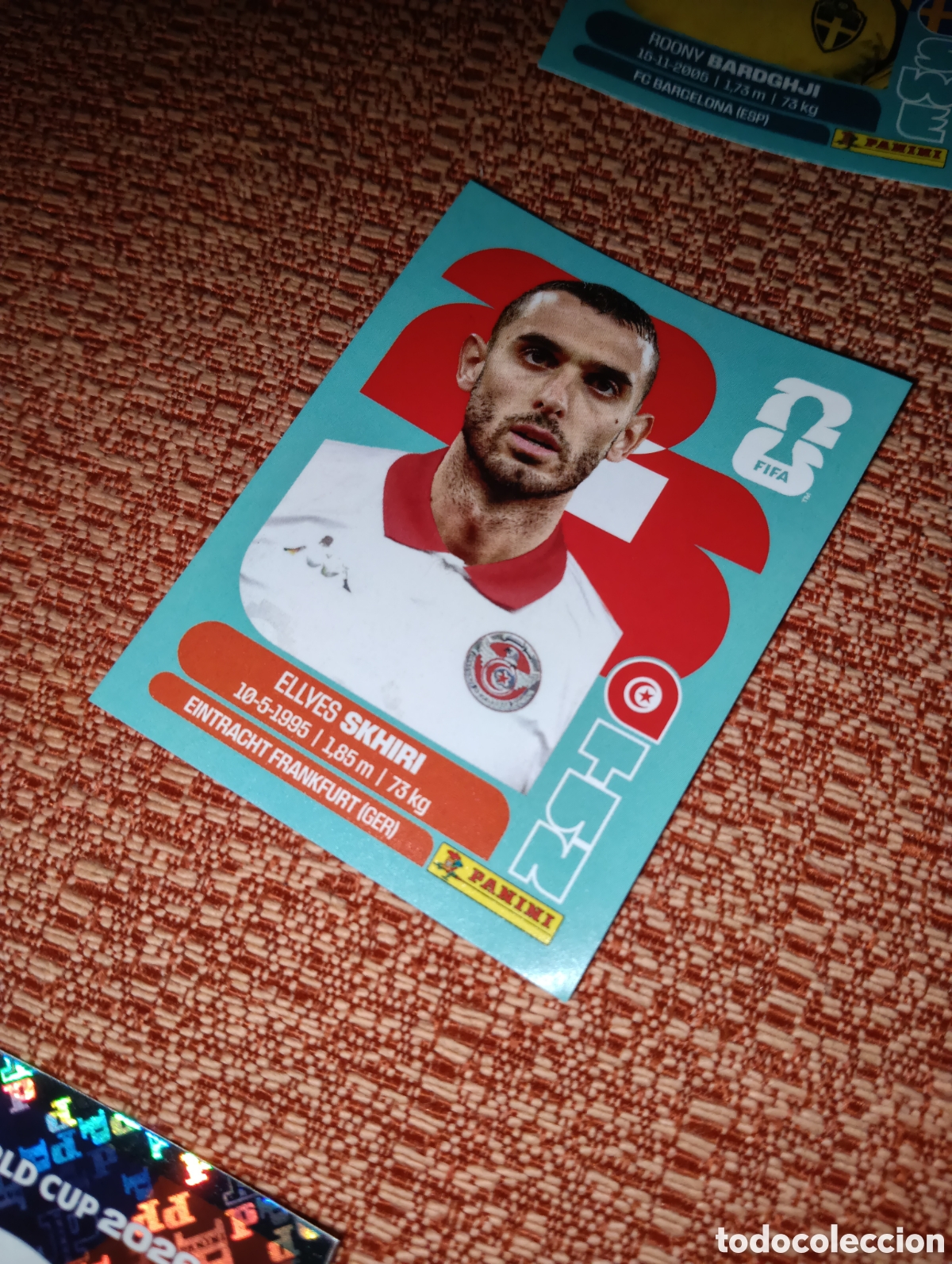Cromos de f&uacute;tbol: TUN 9 Ellyes Skhiri, T&uacute;nez, Panini FIFA World Cup Mundial 2026 Sticker
