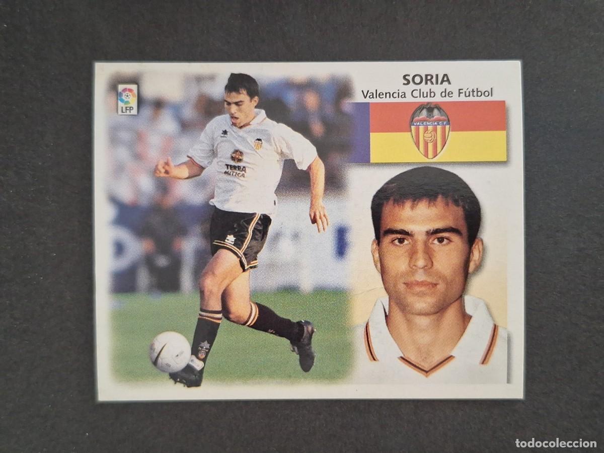 Cromos de Futebol: L4 SORIA VALENCIA C. F. LIGA ESTE 1999 2000 99 00 NUNCA PEGADO SIN PEGAR