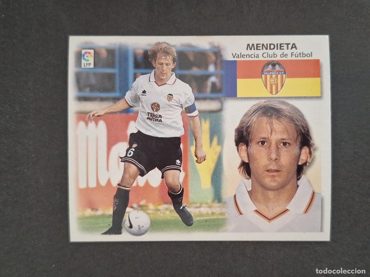 Cromos de Futebol: L4 MENDIETA VALENCIA C. F. LIGA ESTE 1999 2000 99 00 NUNCA PEGADO SIN PEGAR