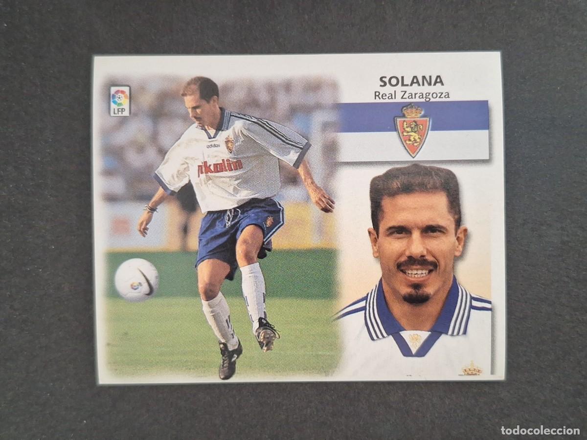 Cromos de f&uacute;tbol: L4 SOLANA REAL ZARAGOZA LIGA ESTE 1999 2000 99 00 NUNCA PEGADO SIN PEGAR