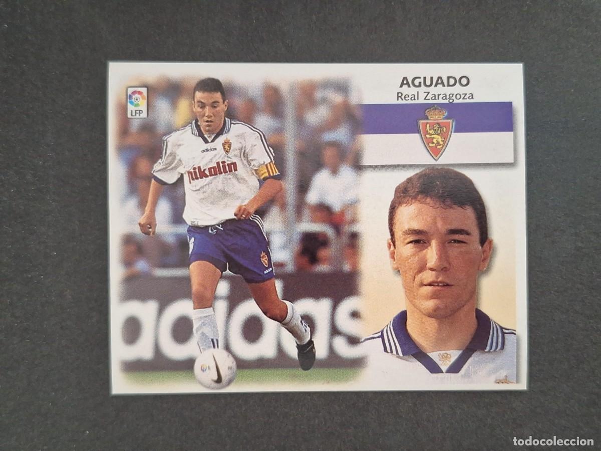Cromos de f&uacute;tbol: L4 AGUADO REAL ZARAGOZA LIGA ESTE 1999 2000 99 00 NUNCA PEGADO SIN PEGAR