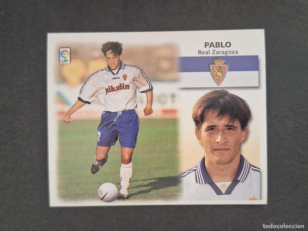 Cromos de f&uacute;tbol: L4 PABLO REAL ZARAGOZA LIGA ESTE 1999 2000 99 00 NUNCA PEGADO SIN PEGAR