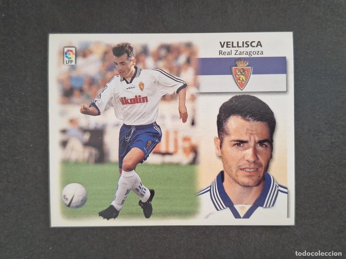 Cromos de f&uacute;tbol: L4 VELLISCA REAL ZARAGOZA LIGA ESTE 1999 2000 99 00 NUNCA PEGADO SIN PEGAR