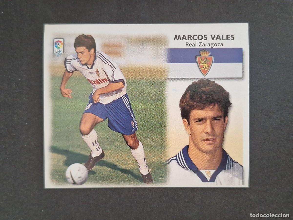 Cromos de f&uacute;tbol: L4 MARCOS VALES REAL ZARAGOZA LIGA ESTE 1999 2000 99 00 NUNCA PEGADO SIN PEGAR