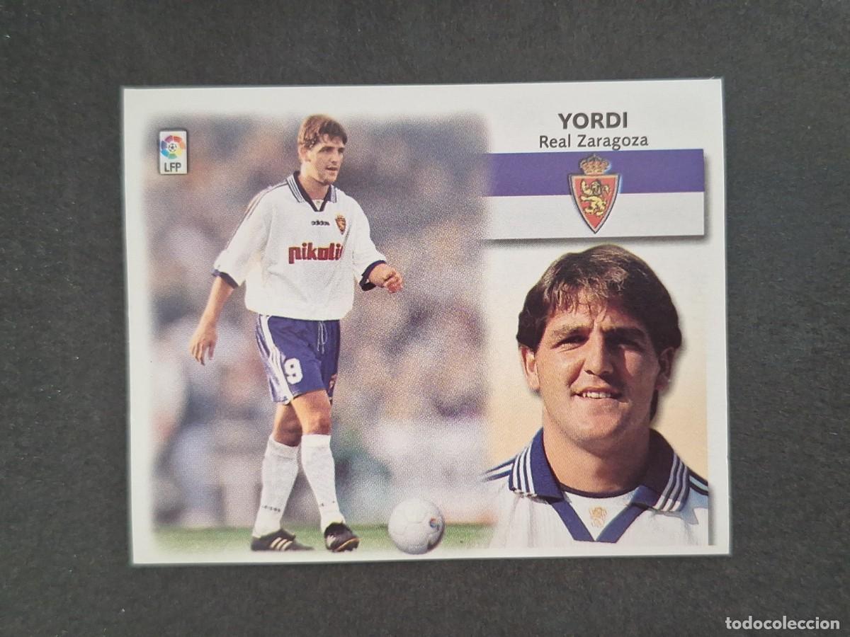 Cromos de f&uacute;tbol: L4 YORDI REAL ZARAGOZA LIGA ESTE 1999 2000 99 00 NUNCA PEGADO SIN PEGAR