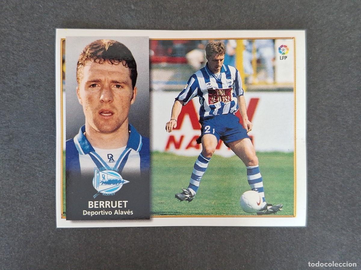 Cromos de f&uacute;tbol: L4 BERRUET DEPORTIVO ALAVES LIGA ESTE 1998 1999 98 99 NUNCA PEGADO SIN PEGAR