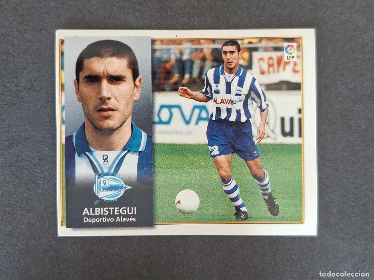 Cromos de f&uacute;tbol: L4 ALBISTEGUI DEPORTIVO ALAVES LIGA ESTE 1998 1999 98 99 NUNCA PEGADO SIN PEGAR