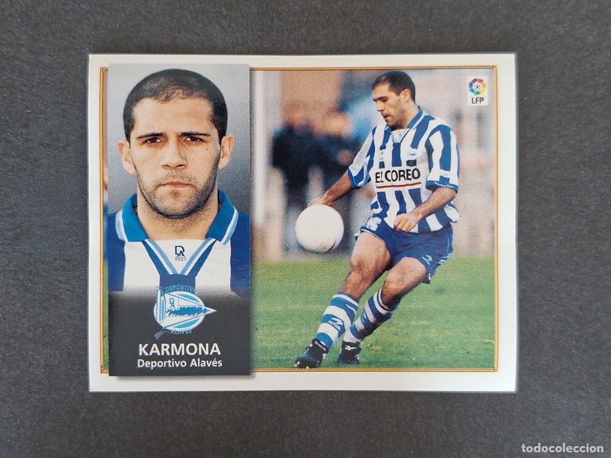 Cromos de f&uacute;tbol: L4 KARMONA DEPORTIVO ALAVES LIGA ESTE 1998 1999 98 99 NUNCA PEGADO SIN PEGAR