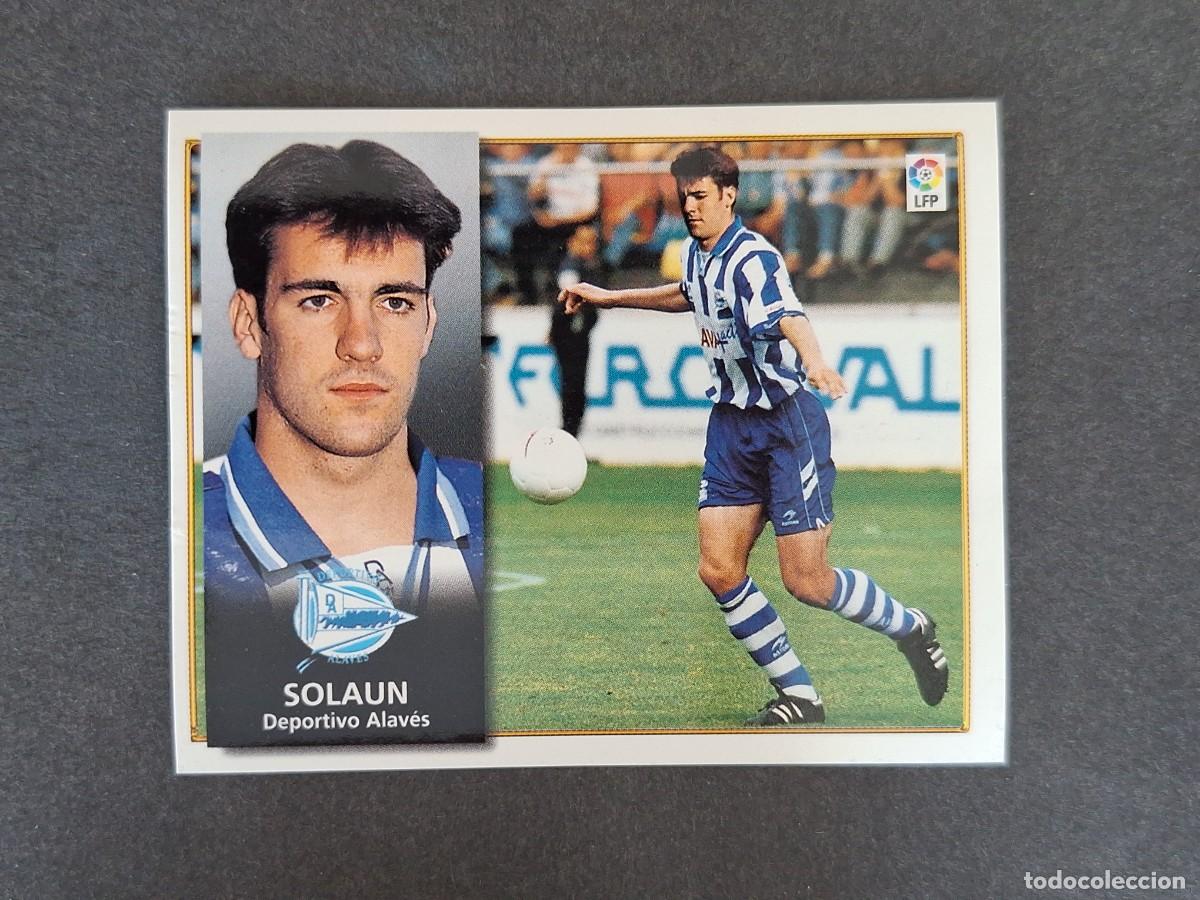 Cromos de f&uacute;tbol: L4 SOLAUN DEPORTIVO ALAVES LIGA ESTE 1998 1999 98 99 NUNCA PEGADO SIN PEGAR