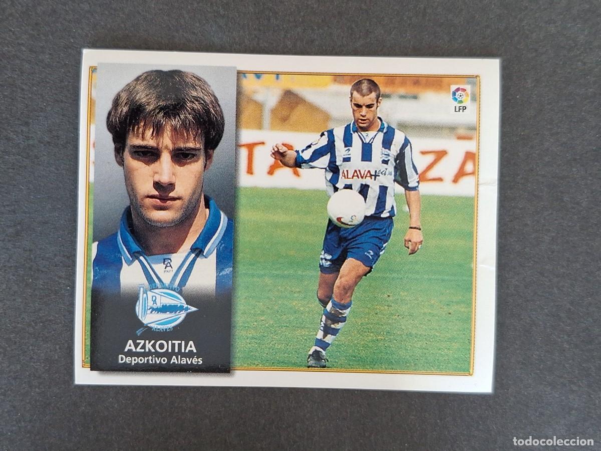Cromos de f&uacute;tbol: L4 AZKOITIA DEPORTIVO ALAVES LIGA ESTE 1998 1999 98 99 NUNCA PEGADO SIN PEGAR