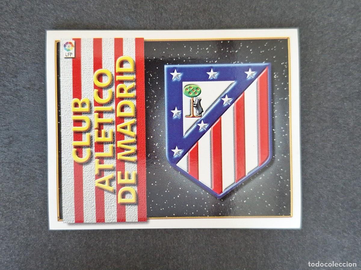 Cromos de f&uacute;tbol: L4 ESCUDO ATLETICO DE MADRID LIGA ESTE 1998 1999 98 99 NUNCA PEGADO SIN PEGAR