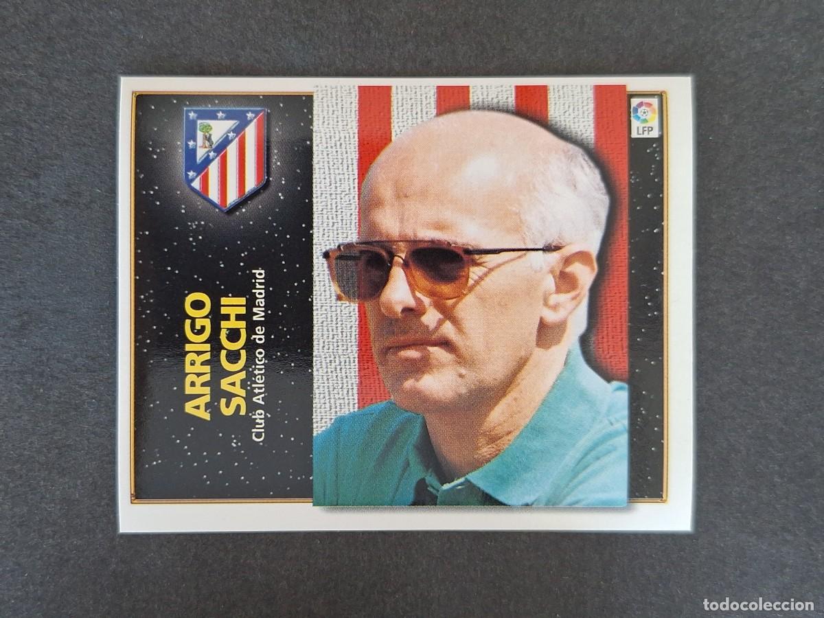 Cromos de f&uacute;tbol: L4 ARRIGO SACCHI ENTRENADOR ATLETICO DE MADRID LIGA ESTE 1998 1999 98 99 NUNCA PEGADO SIN PEGAR