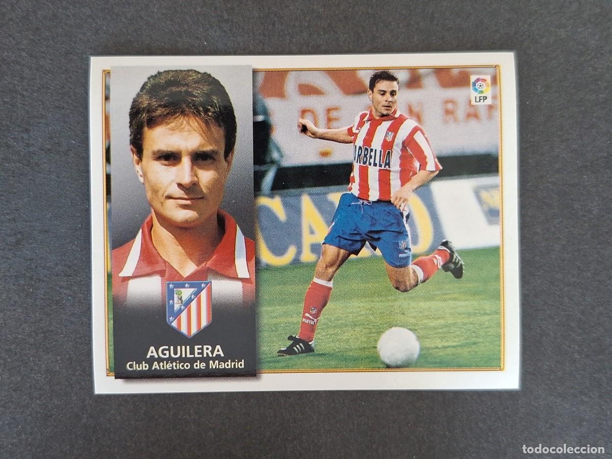 Cromos de f&uacute;tbol: L4 AGUILERA ATLETICO DE MADRID LIGA ESTE 1998 1999 98 99 NUNCA PEGADO SIN PEGAR