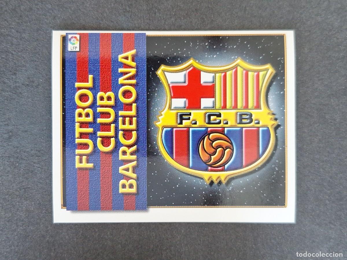 Cromos de f&uacute;tbol: L4 ESCUDO F. C. BARCELONA LIGA ESTE 1998 1999 98 99 NUNCA PEGADO SIN PEGAR