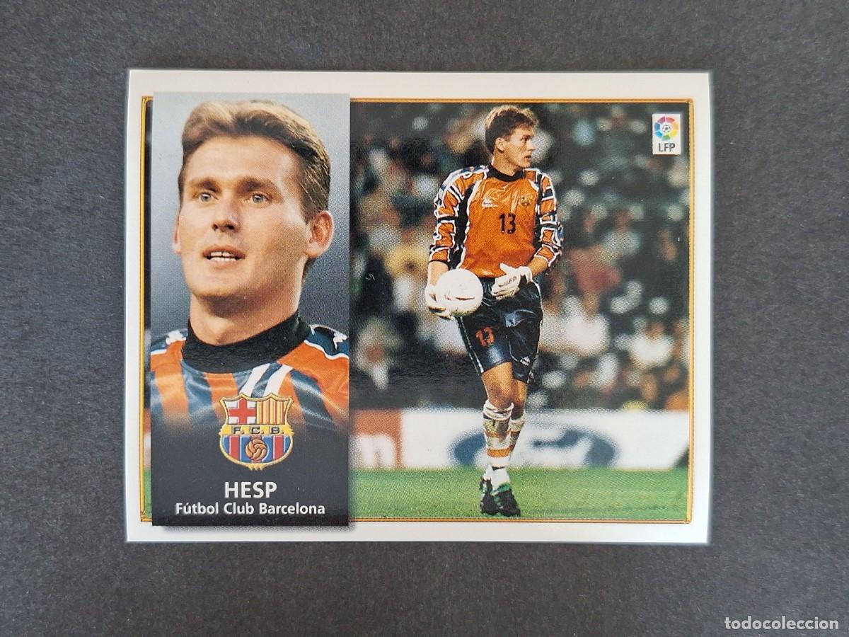 Cromos de f&uacute;tbol: L4 HESP F. C. BARCELONA LIGA ESTE 1998 1999 98 99 NUNCA PEGADO SIN PEGAR
