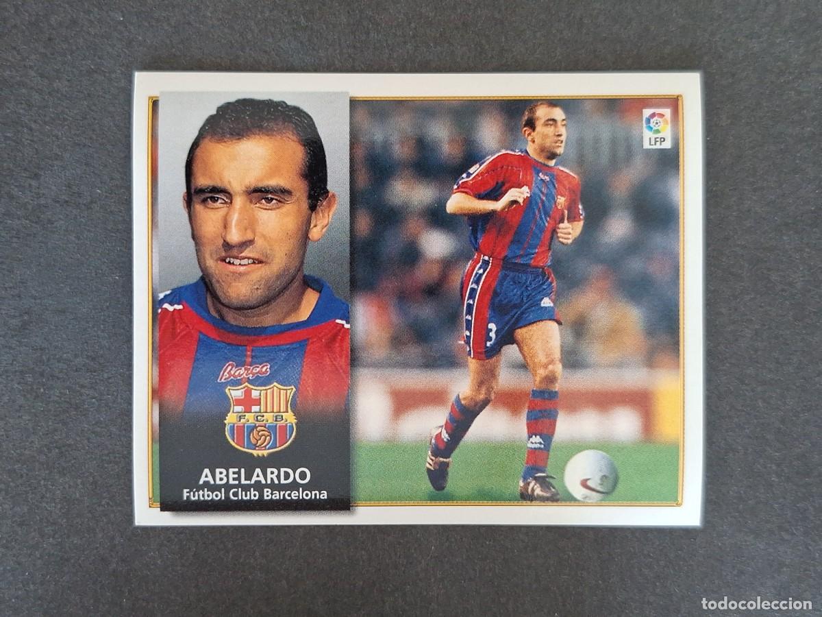 Cromos de f&uacute;tbol: L4 ABELARDO F. C. BARCELONA LIGA ESTE 1998 1999 98 99 NUNCA PEGADO SIN PEGAR
