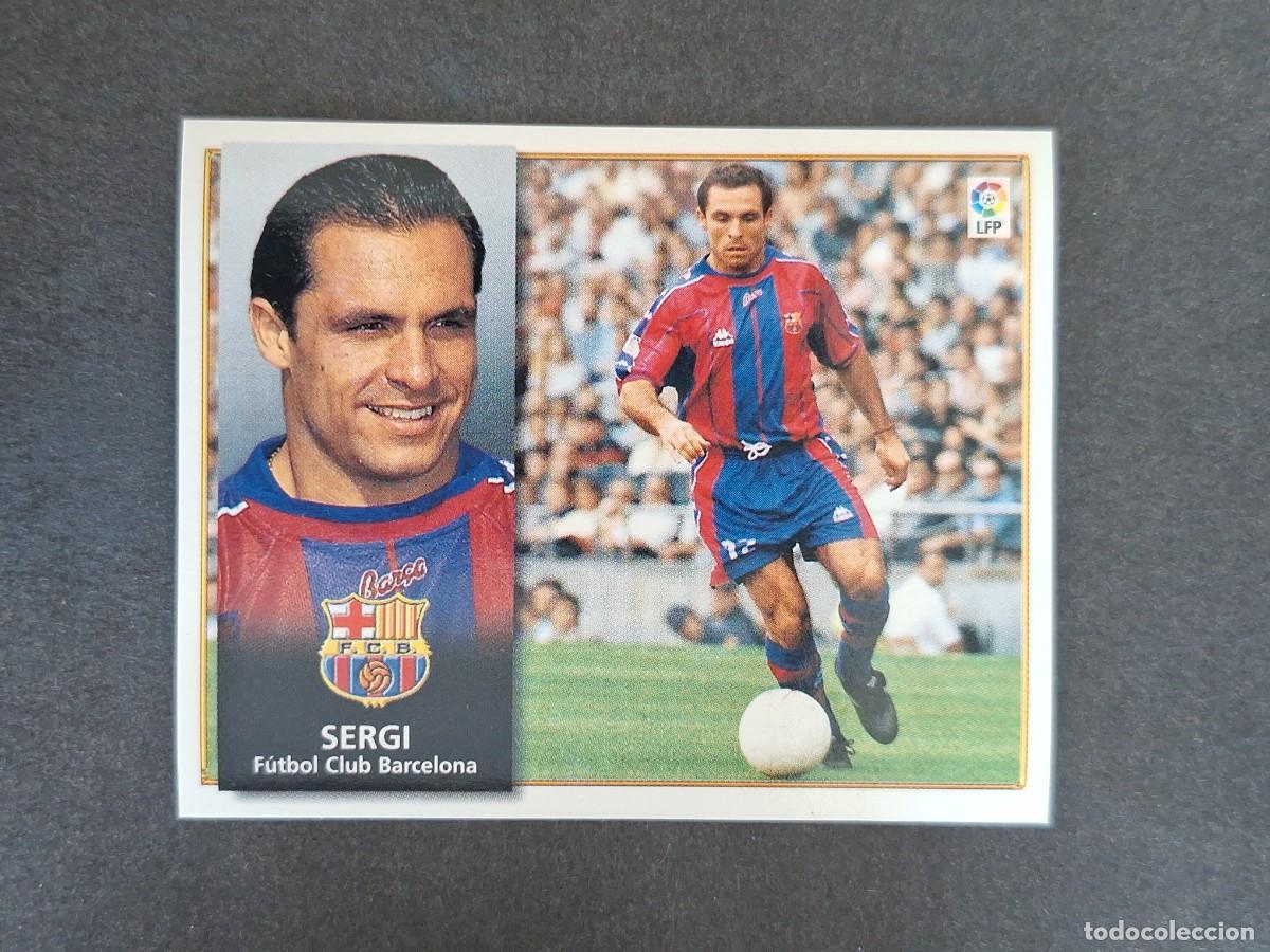 Cromos de f&uacute;tbol: L4 SERGI F. C. BARCELONA LIGA ESTE 1998 1999 98 99 NUNCA PEGADO SIN PEGAR