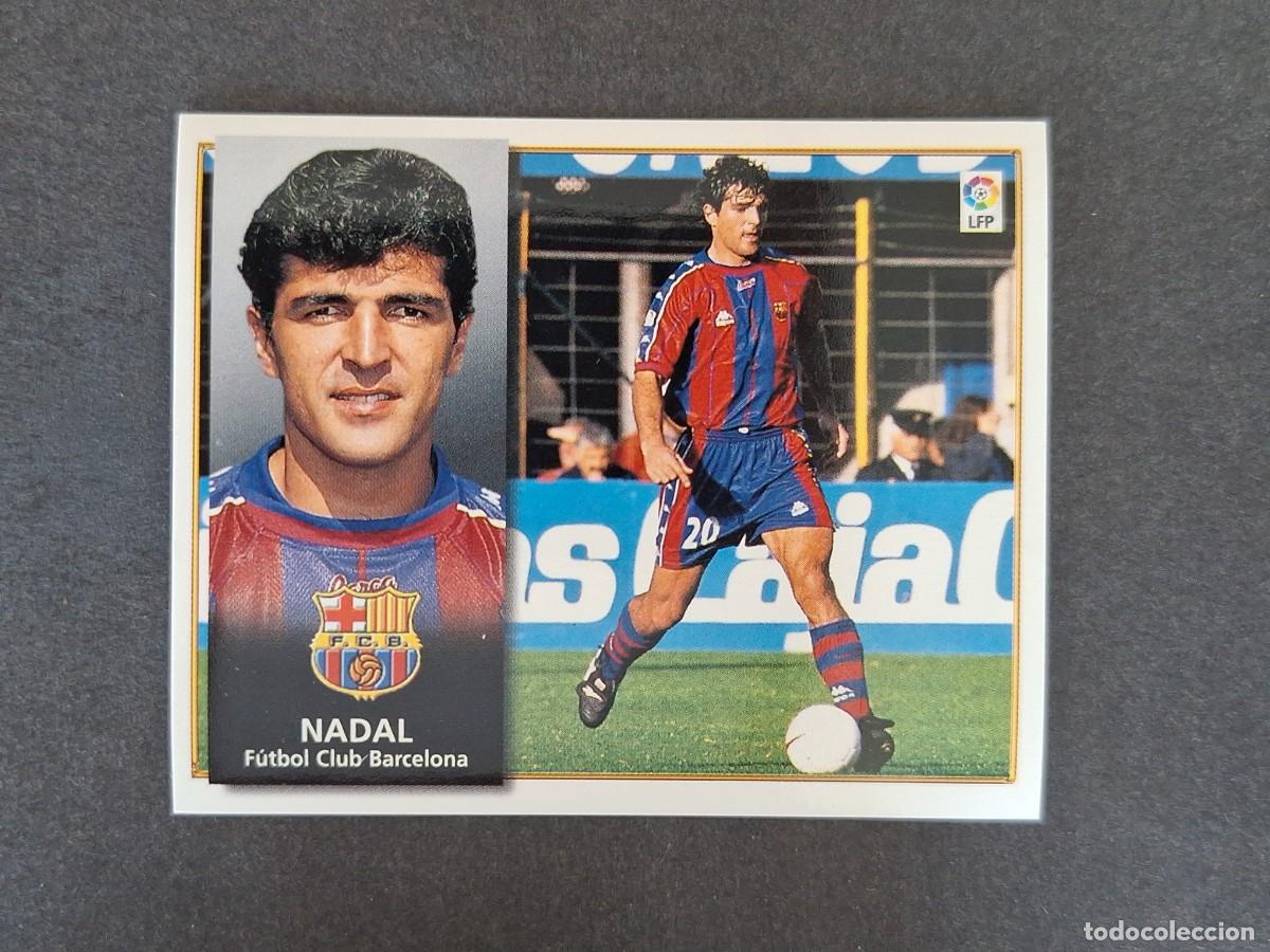 Cromos de f&uacute;tbol: L4 NADAL F. C. BARCELONA LIGA ESTE 1998 1999 98 99 NUNCA PEGADO SIN PEGAR