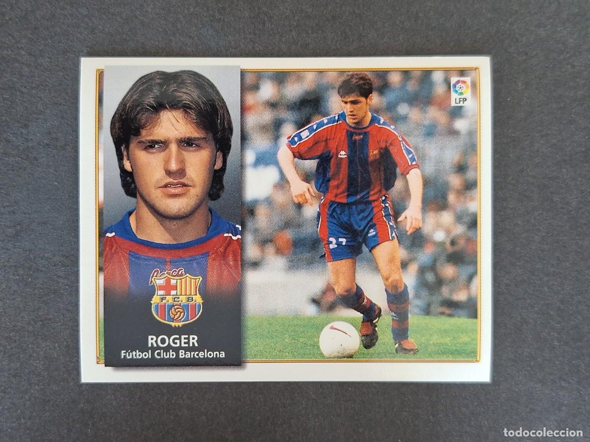 Cromos de f&uacute;tbol: L4 ROGER F. C. BARCELONA LIGA ESTE 1998 1999 98 99 NUNCA PEGADO SIN PEGAR