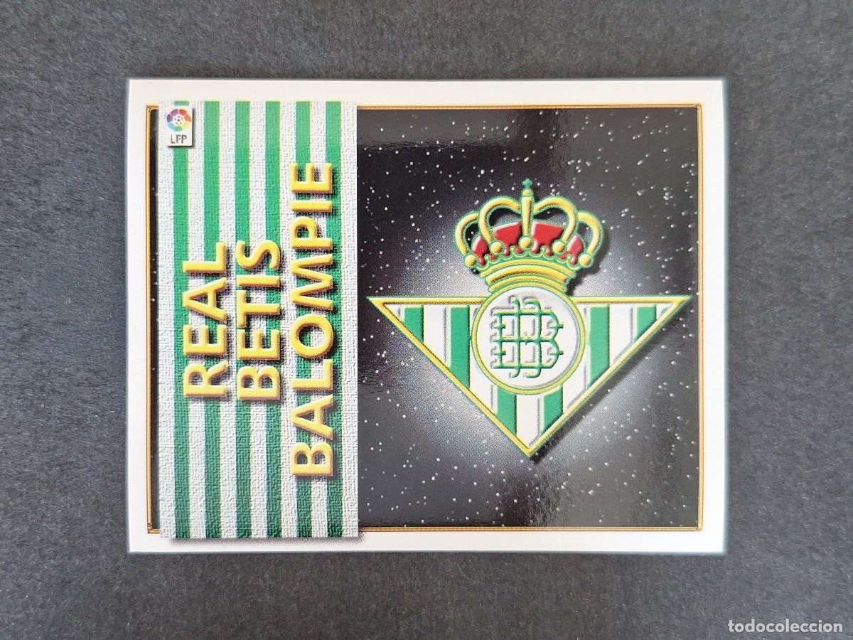 Cromos de f&uacute;tbol: L4 ESCUDO REAL BETIS BALOMPIE LIGA ESTE 1998 1999 98 99 NUNCA PEGADO SIN PEGAR