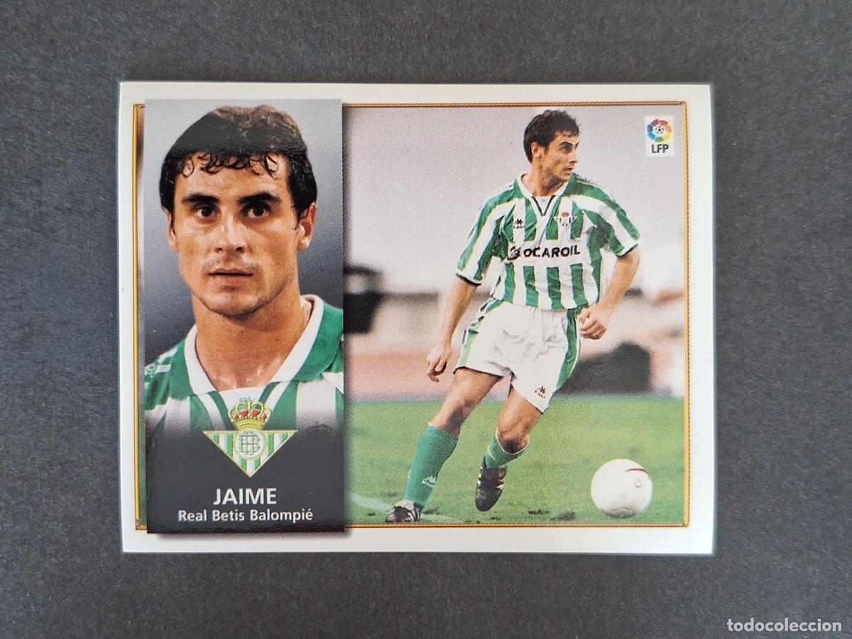 Cromos de f&uacute;tbol: L4 JAIME REAL BETIS BALOMPIE LIGA ESTE 1998 1999 98 99 NUNCA PEGADO SIN PEGAR
