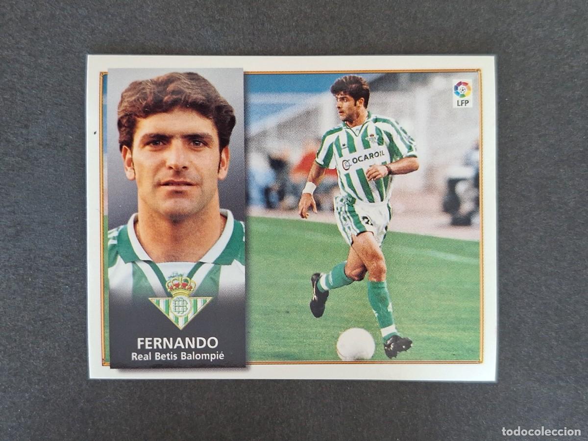 Cromos de f&uacute;tbol: L4 FERNANDO REAL BETIS BALOMPIE LIGA ESTE 1998 1999 98 99 NUNCA PEGADO SIN PEGAR
