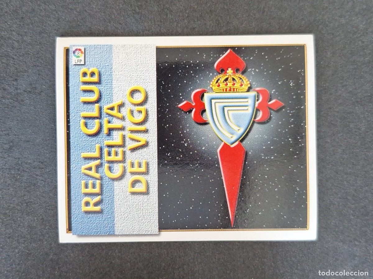 Cromos de f&uacute;tbol: L4 ESCUDO CELTA DE VIGO LIGA ESTE 1998 1999 98 99 NUNCA PEGADO SIN PEGAR