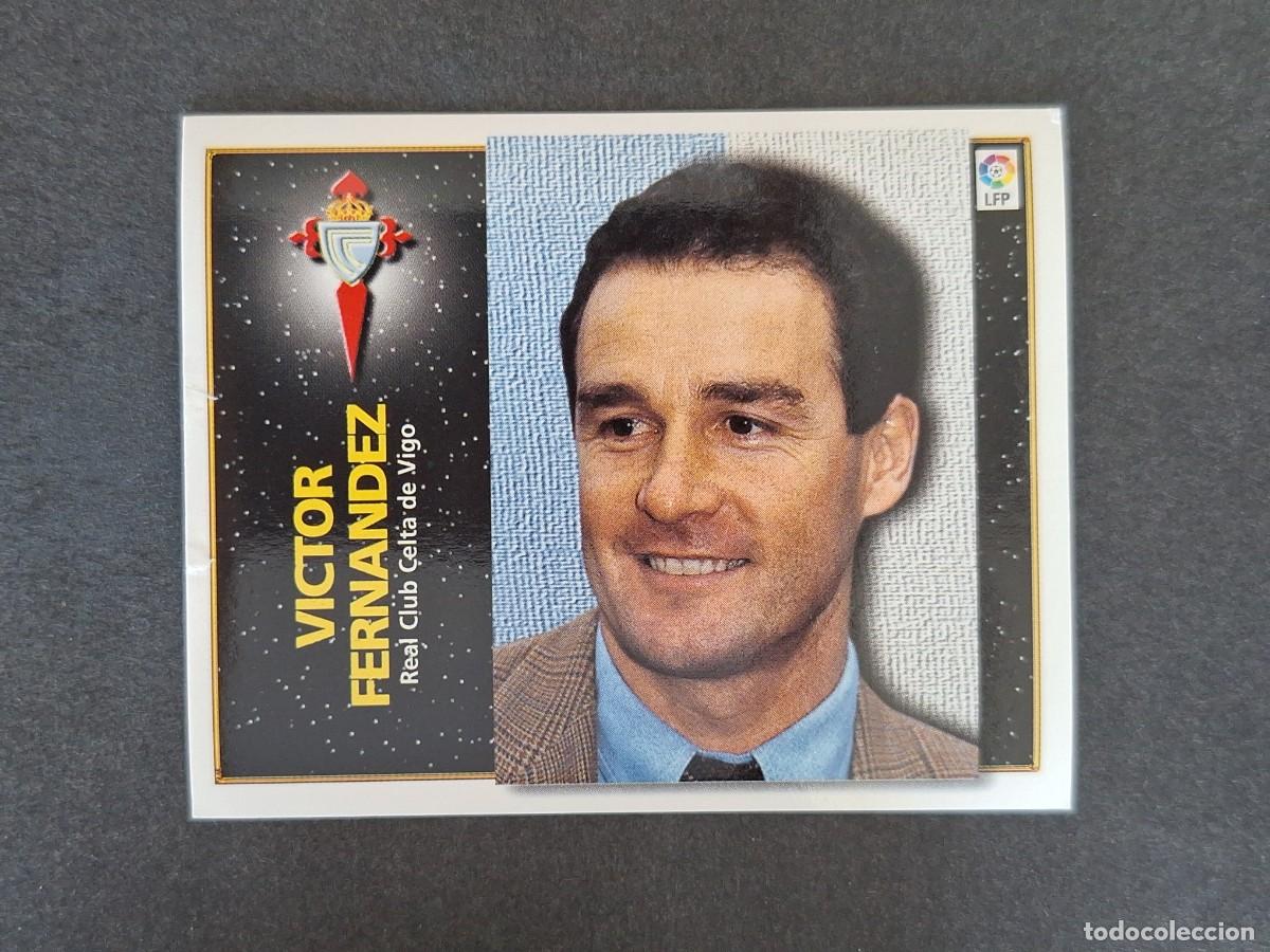 Cromos de f&uacute;tbol: L4 VICTOR FERNANDEZ ENTRENADOR CELTA DE VIGO LIGA ESTE 1998 1999 98 99 NUNCA PEGADO SIN PEGAR