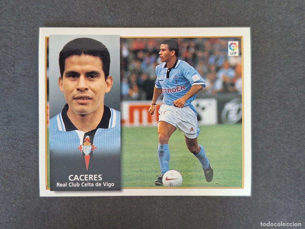 Cromos de f&uacute;tbol: L4 CACERES CELTA DE VIGO LIGA ESTE 1998 1999 98 99 NUNCA PEGADO SIN PEGAR