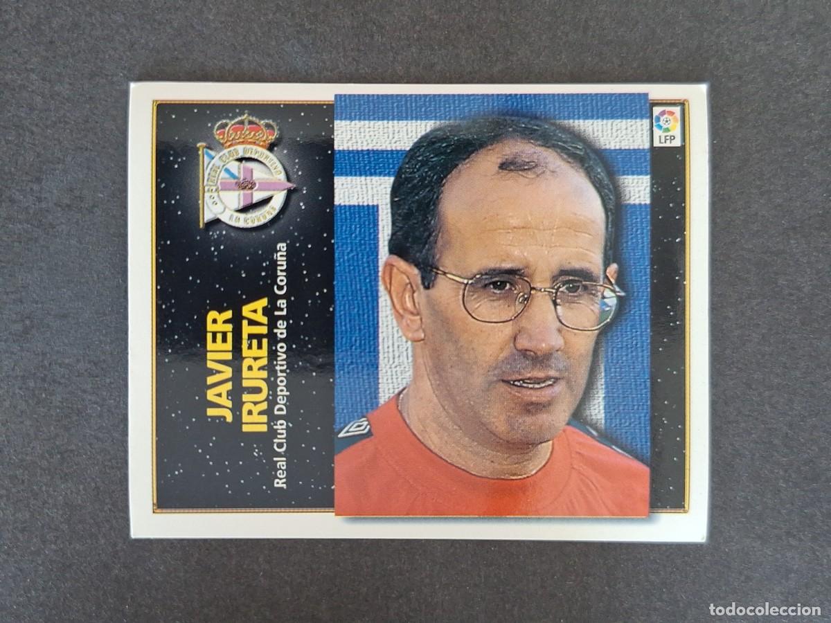 Cromos de f&uacute;tbol: L4 JAVIER IRURETA ENTRENADOR DEPORTIVO DE LA CORU&Ntilde;A LIGA ESTE 1998 1999 98 99 NUNCA PEGADO SIN PEGAR