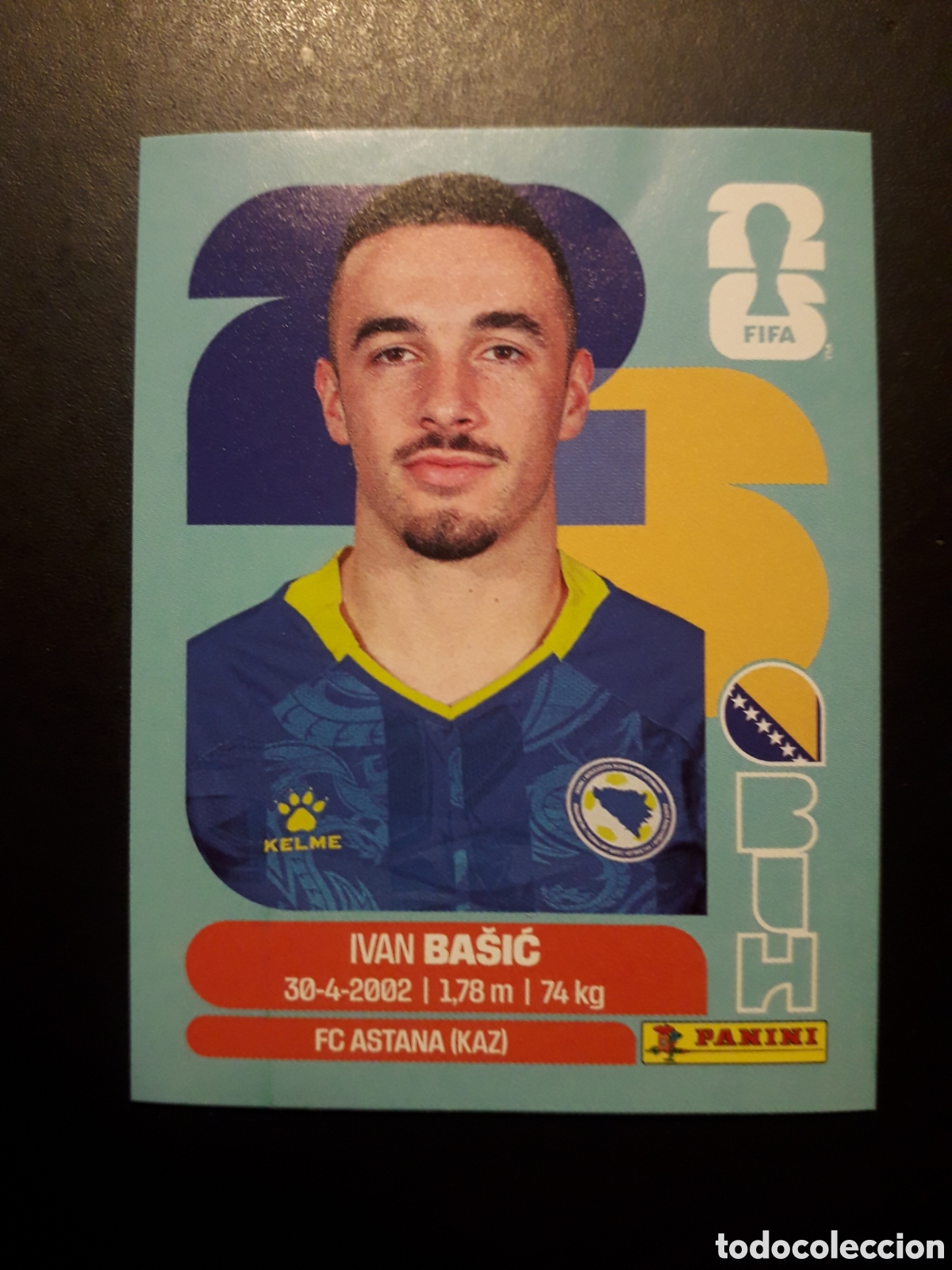 Cromos de f&uacute;tbol: BA&Scaron;IĆ BOSNIA HERCEGOVINA BIH 12 MUNDIAL F&Uacute;TBOL 2026 FIFA WORLD CUP PANINI SIN PEGAR PEDIDO M&Iacute;NIMO 3&euro;