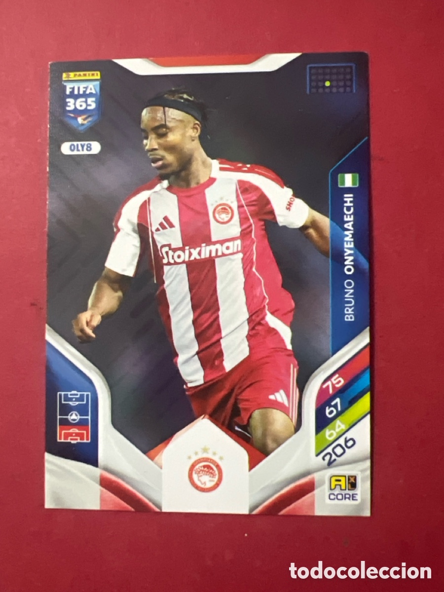 Cromos de f&uacute;tbol: A1739. Bruno Onyemaechi OLY8 Adrenalyn XL Fifa 365 2026 Olympiacos