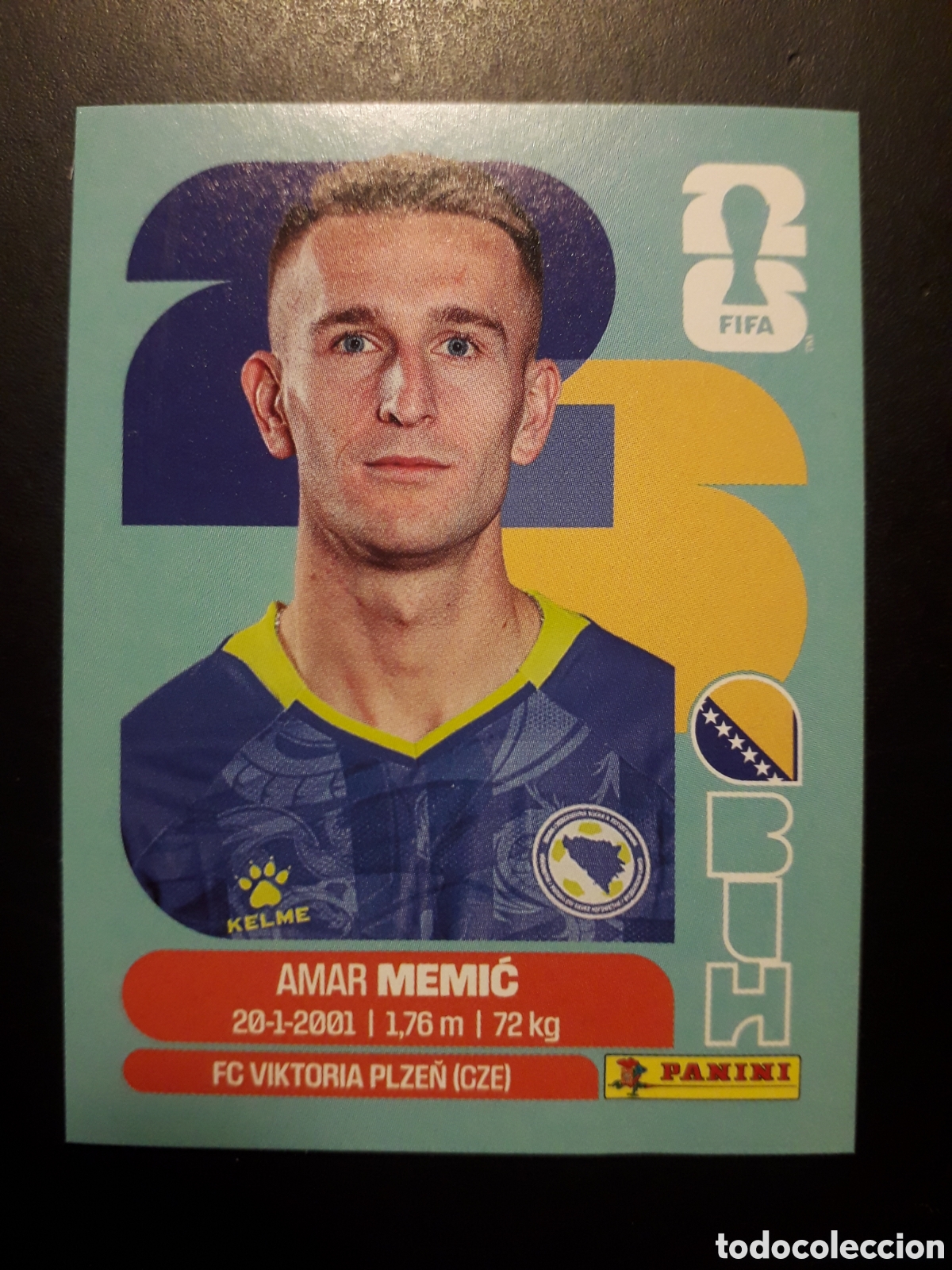 Cromos de f&uacute;tbol: MEMIĆ BOSNIA HERCEGOVINA BIH 16 MUNDIAL F&Uacute;TBOL 2026 FIFA WORLD CUP PANINI SIN PEGAR PEDIDO M&Iacute;NIMO 3&euro;