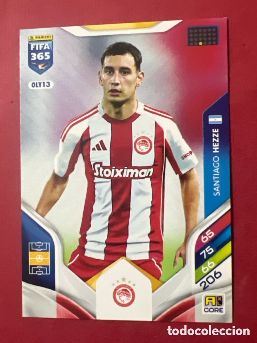 Cromos de f&uacute;tbol: A1743. OLY13 SANTIAGO HEZZE (OLYMPIACOS) PANINI ADRENALYN XL FIFA 365 2026 26