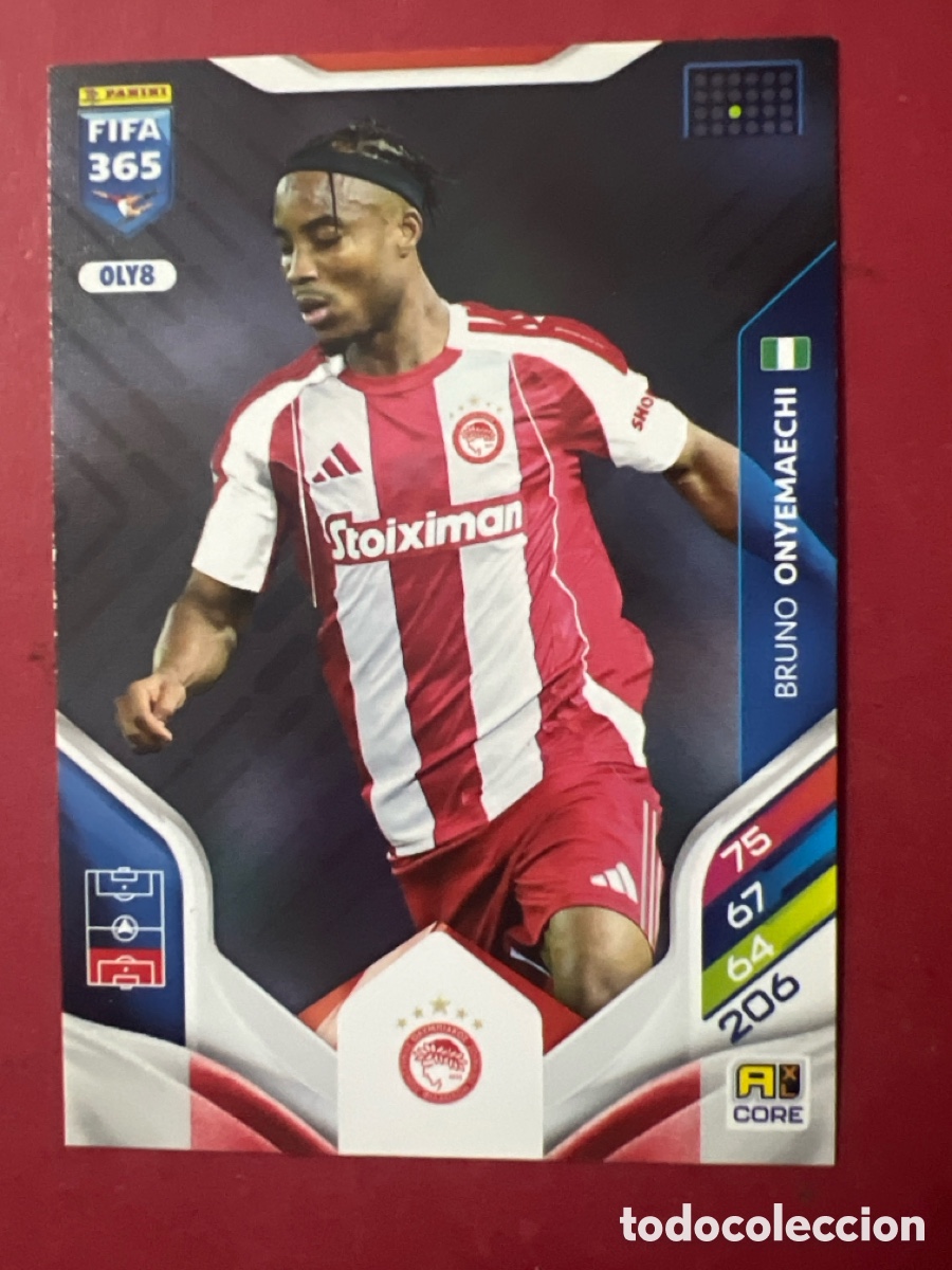 Cromos de f&uacute;tbol: A1745. Bruno Onyemaechi OLY8 Adrenalyn XL Fifa 365 2026 Olympiacos