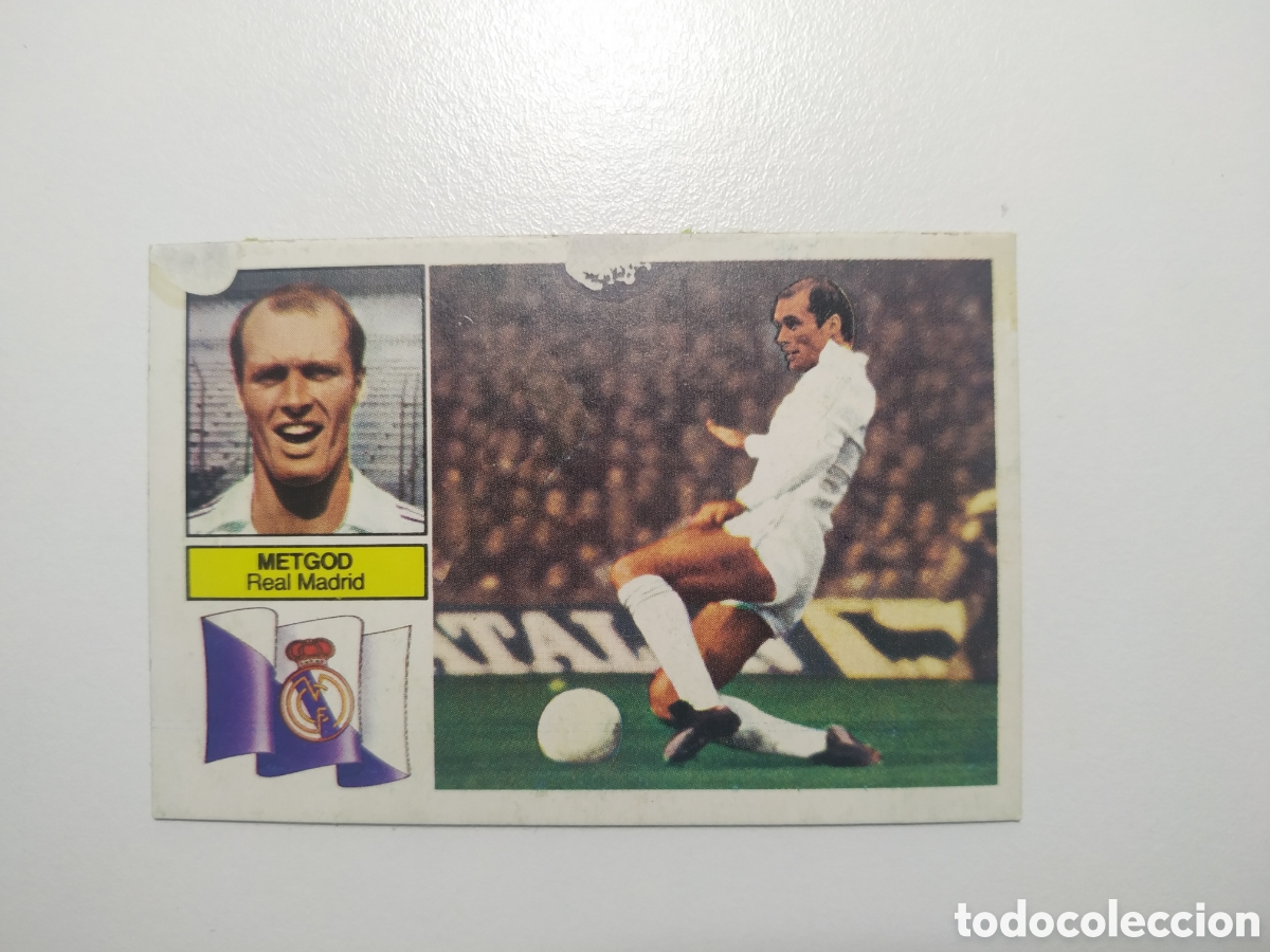 Cromos de f&uacute;tbol: METGOD REAL MADRID FICHAJE 8 VERSION LIGA ESTE 1982 1983 82 83 DEPEGADO RECUPERADO