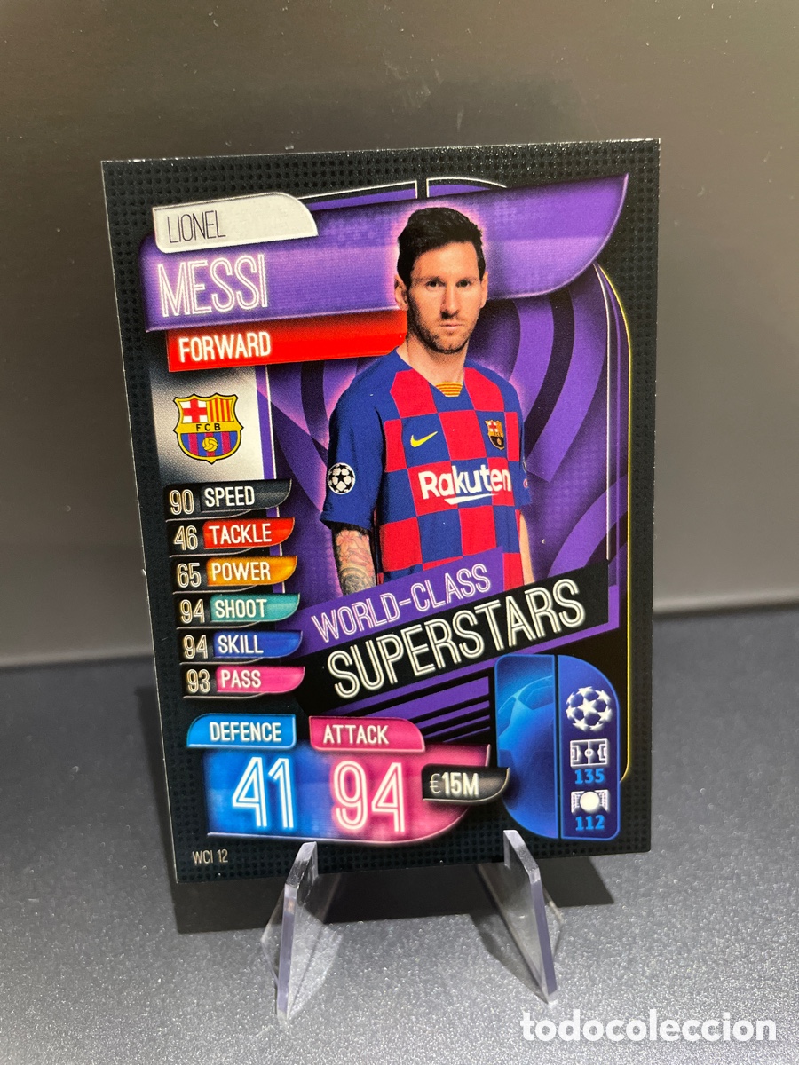 Figurine di Calcio: Leo Messi World-Class Superstars Match Attax 2019-20 2019 2020 Topps UCL Barcelona