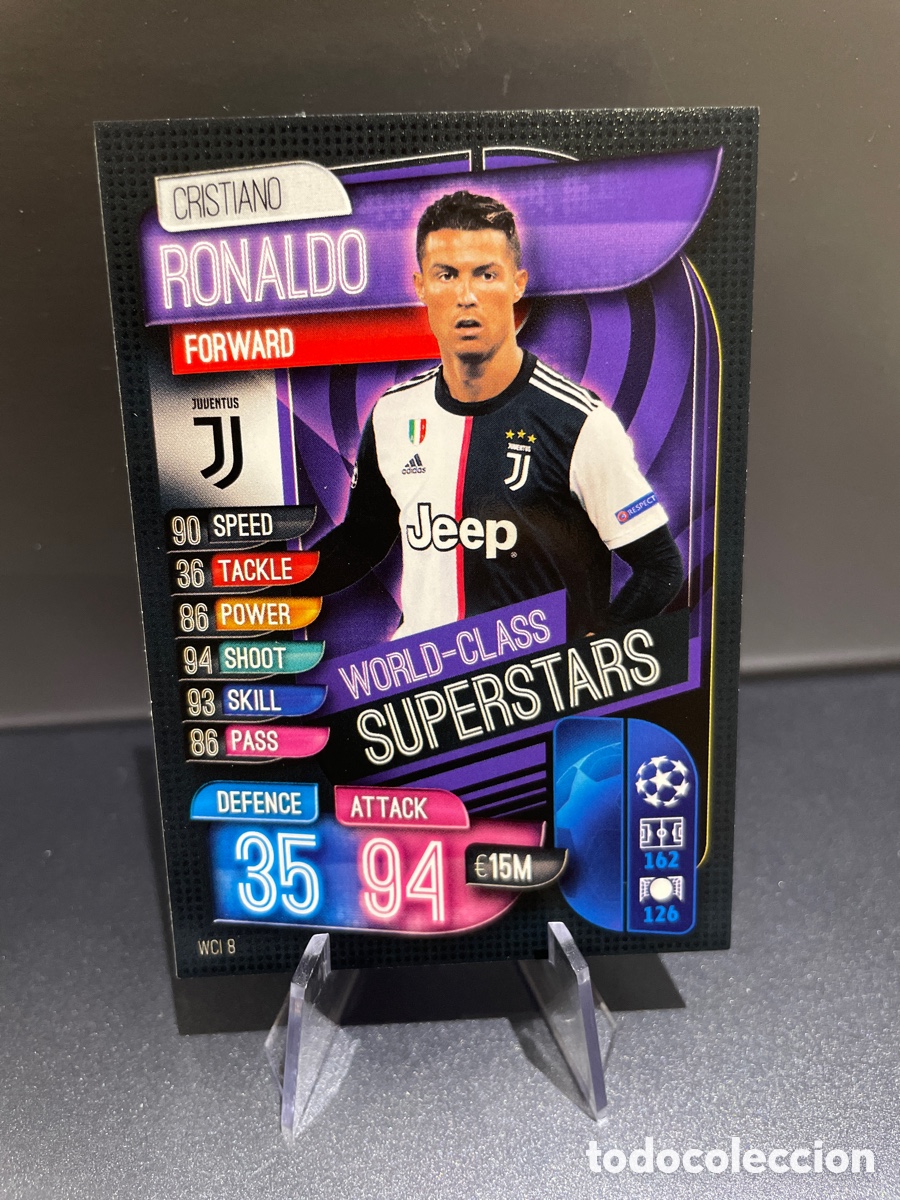 Figurine di Calcio: Cristiano Ronaldo World-Class Superstars Match Attax 2019-20 2019 2020 Topps UCL Juventus