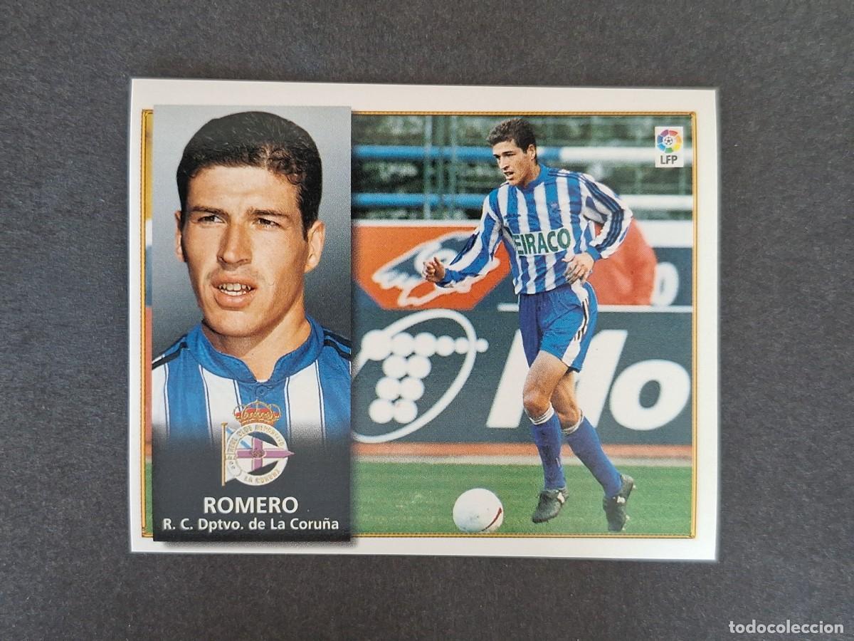 Cromos de f&uacute;tbol: L4 ROMERO DEPORTIVO DE LA CORU&Ntilde;A LIGA ESTE 1998 1999 98 99 NUNCA PEGADO SIN PEGAR