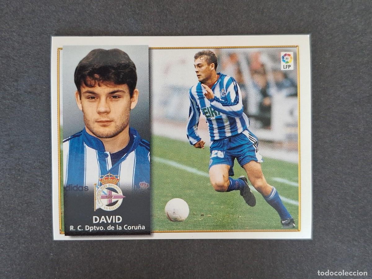 Cromos de f&uacute;tbol: L4 DAVID DEPORTIVO DE LA CORU&Ntilde;A LIGA ESTE 1998 1999 98 99 NUNCA PEGADO SIN PEGAR