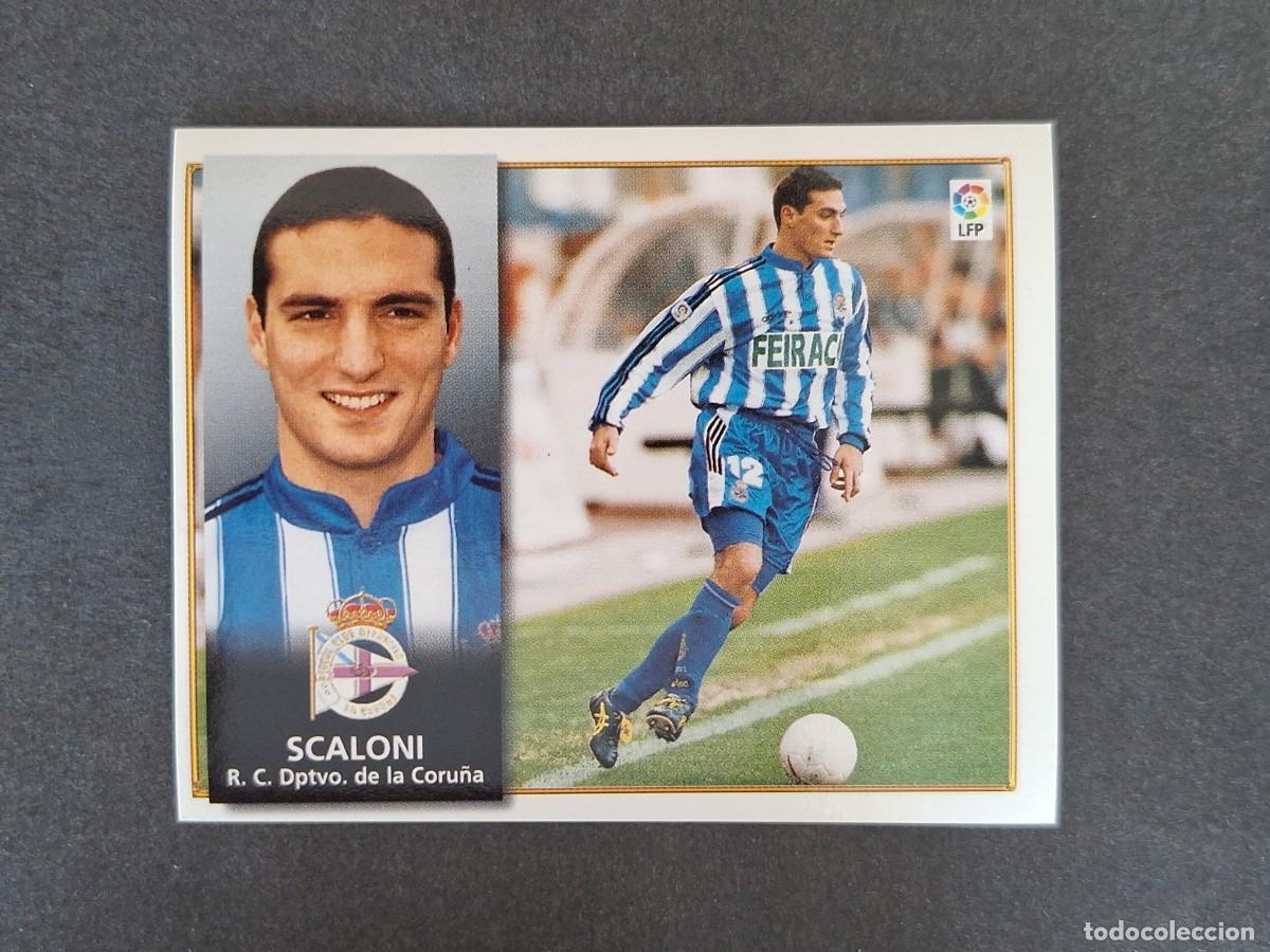 Cromos de f&uacute;tbol: L4 SCALONI DEPORTIVO DE LA CORU&Ntilde;A LIGA ESTE 1998 1999 98 99 NUNCA PEGADO SIN PEGAR