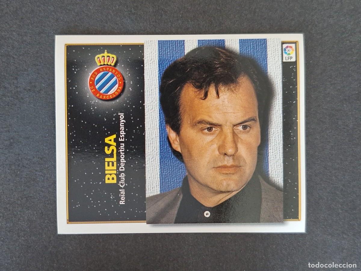 Cromos de f&uacute;tbol: L4 BIELSA ENTRENADOR R. C. D. ESPA&Ntilde;OL LIGA ESTE 1998 1999 98 99 NUNCA PEGADO SIN PEGAR