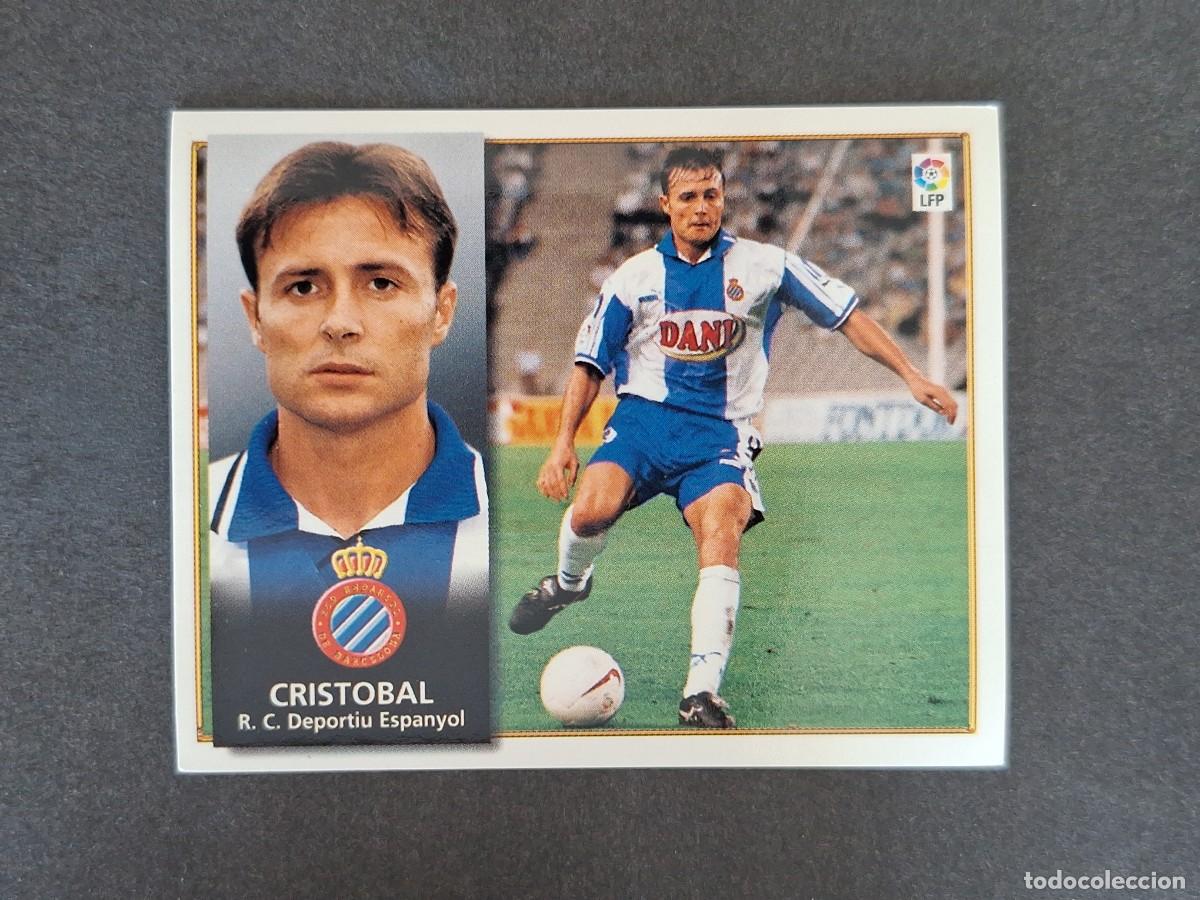 Cromos de f&uacute;tbol: L4 CRISTOBAL R. C. D. ESPA&Ntilde;OL LIGA ESTE 1998 1999 98 99 NUNCA PEGADO SIN PEGAR
