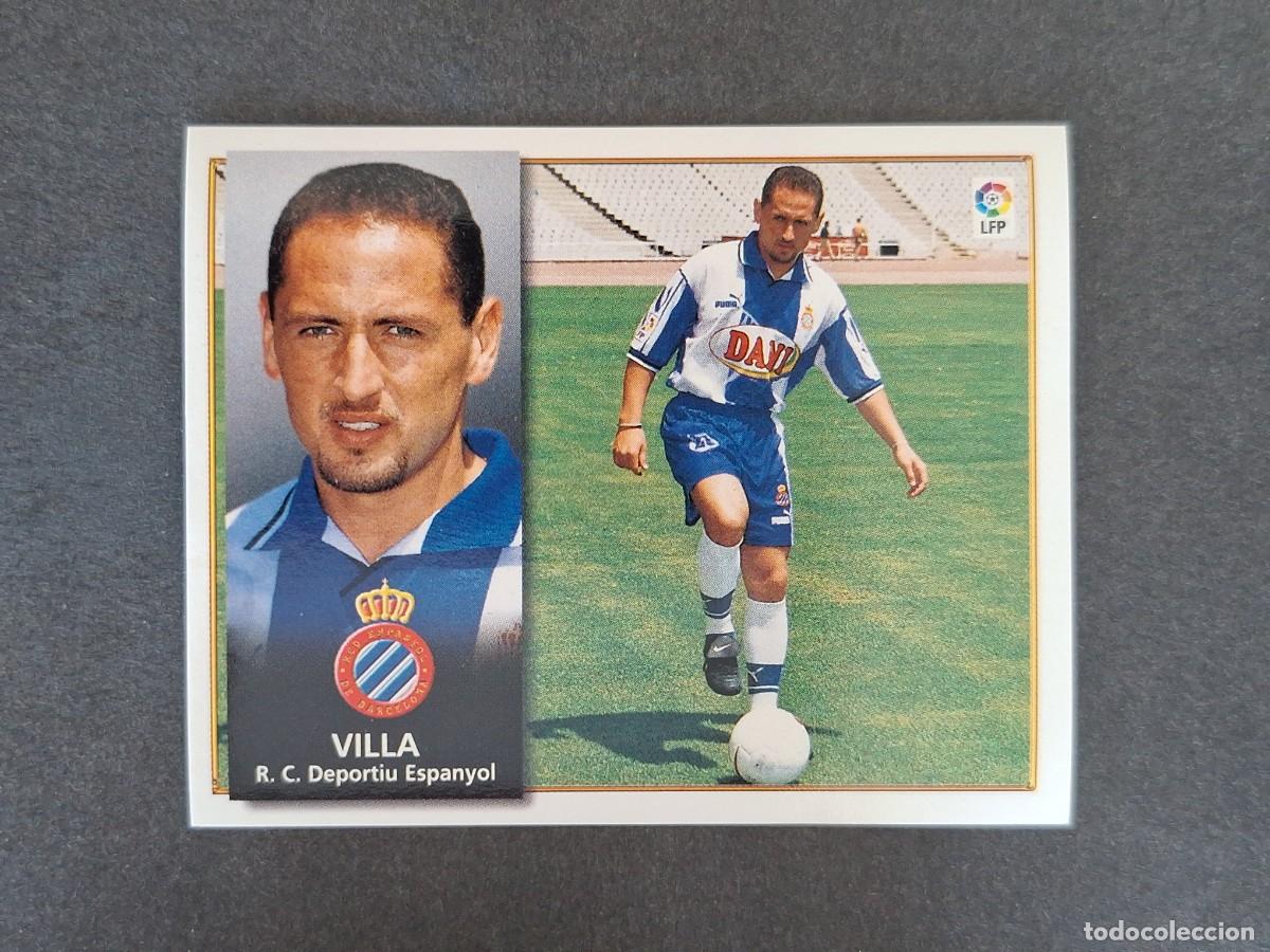 Cromos de f&uacute;tbol: L4 VILLA R. C. D. ESPA&Ntilde;OL LIGA ESTE 1998 1999 98 99 NUNCA PEGADO SIN PEGAR