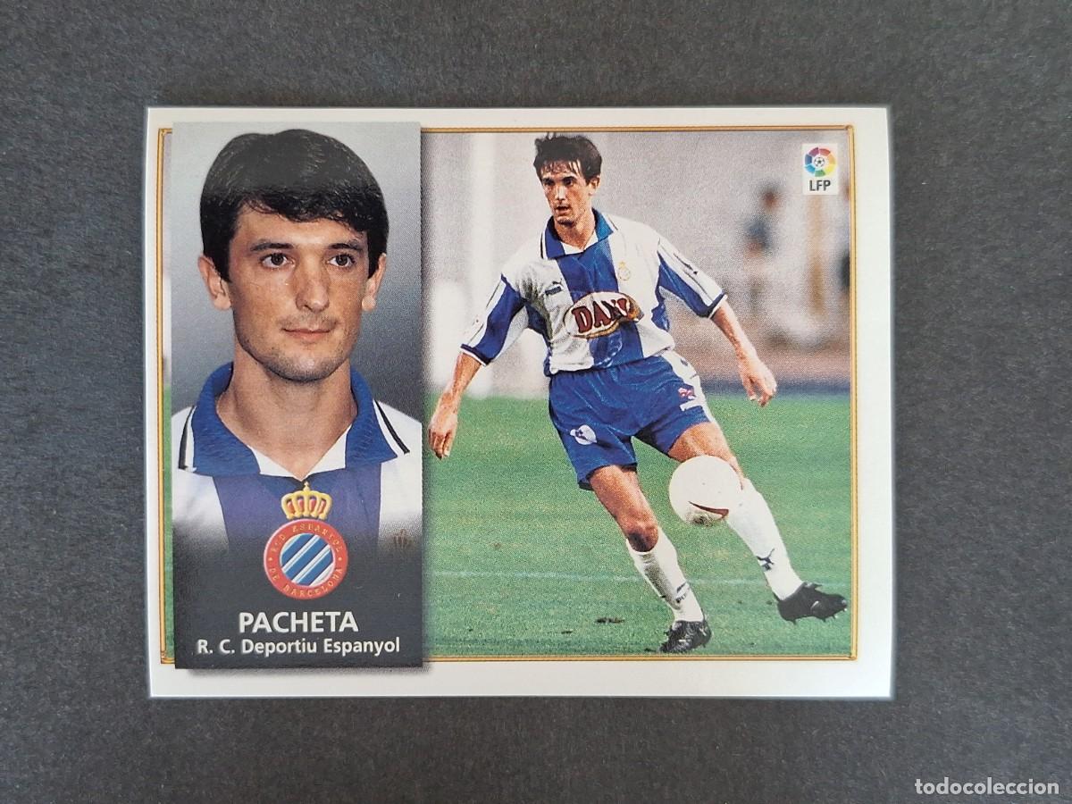 Cromos de f&uacute;tbol: L4 PACHETA R. C. D. ESPA&Ntilde;OL LIGA ESTE 1998 1999 98 99 NUNCA PEGADO SIN PEGAR
