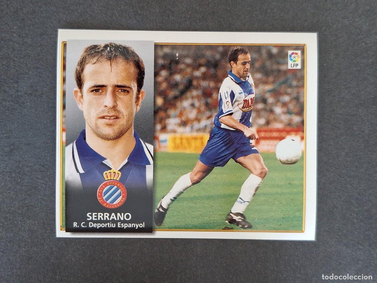 Football Stickers: L4 SERRANO R. C. D. ESPA&Ntilde;OL LIGA ESTE 1998 1999 98 99 NUNCA PEGADO SIN PEGAR