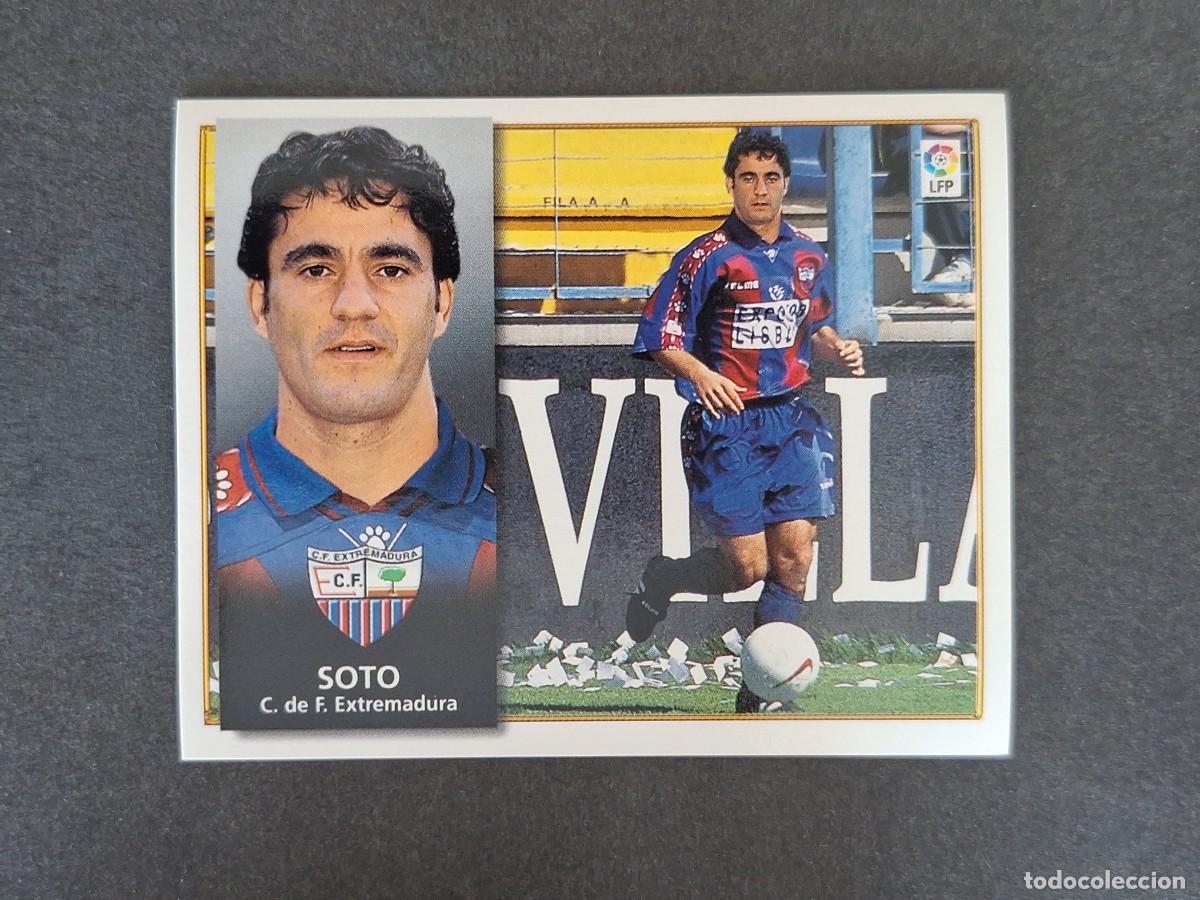 Cromos de f&uacute;tbol: L4 SOTO C. F. EXTREMADURA LIGA ESTE 1998 1999 98 99 NUNCA PEGADO SIN PEGAR