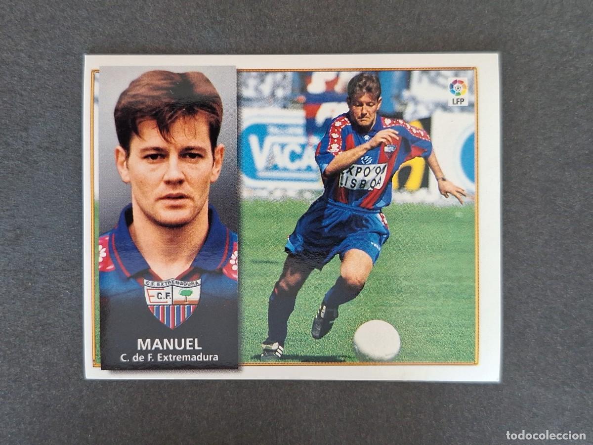 Cromos de f&uacute;tbol: L4 MANUEL C. F. EXTREMADURA LIGA ESTE 1998 1999 98 99 NUNCA PEGADO SIN PEGAR
